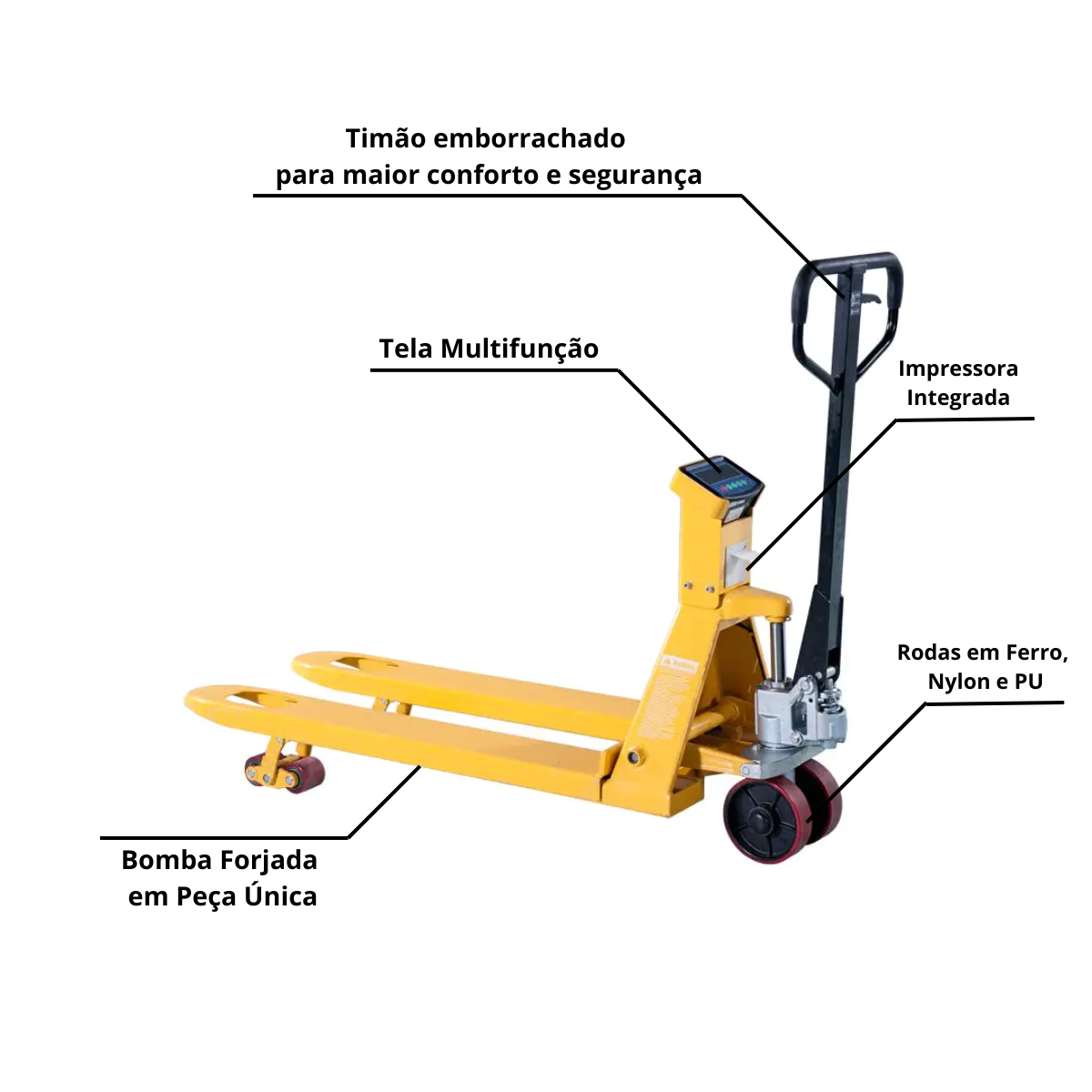 Paleteira Transpalete Manual Hidráulico  ...