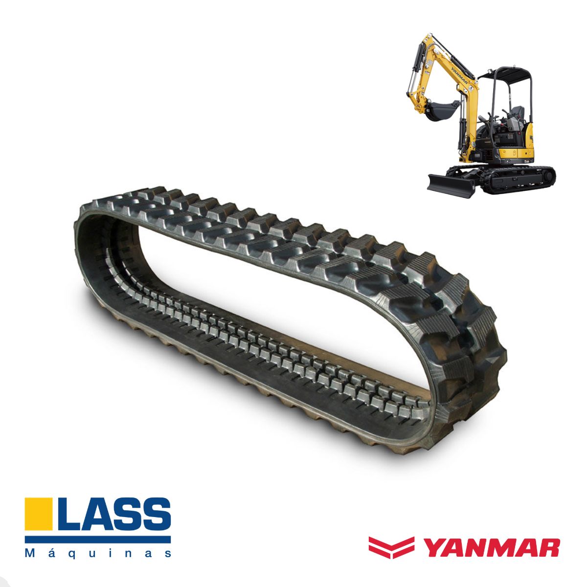 Esteira de Borracha Yanmar ViO12 180x72x ...